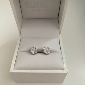 Effy Bouquet 14k White Gold Diamond Earrings